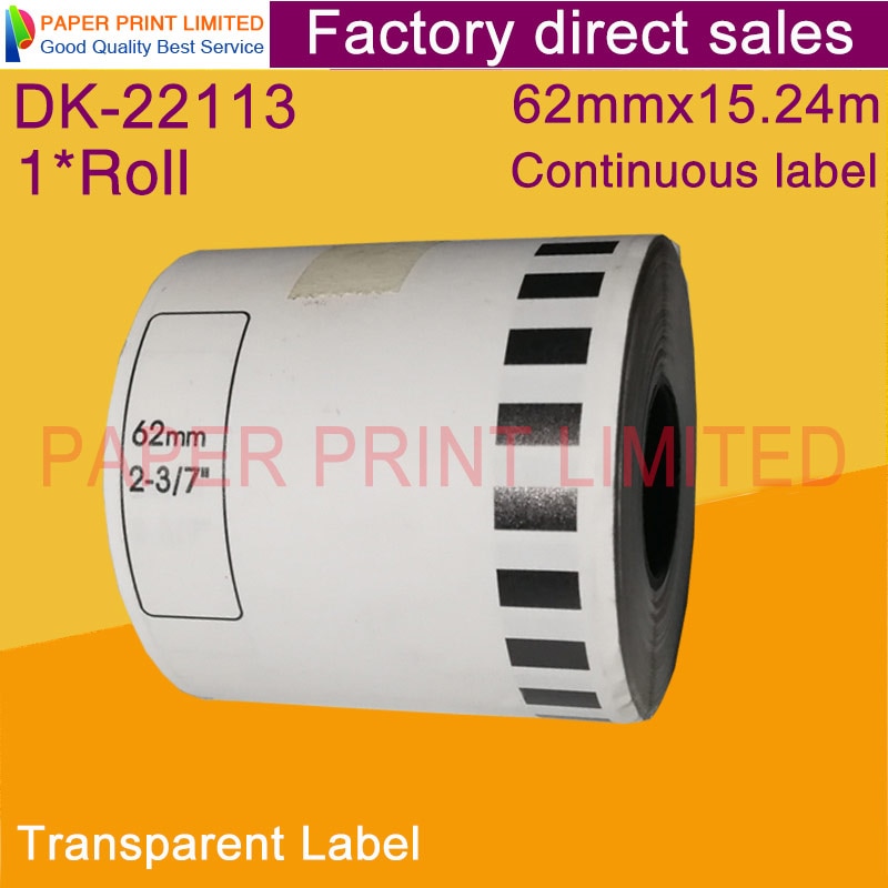 Compatibel Labels Clear Transparante Sticker Dk 22113 Dk-22113 Dk22113 Dk-2113