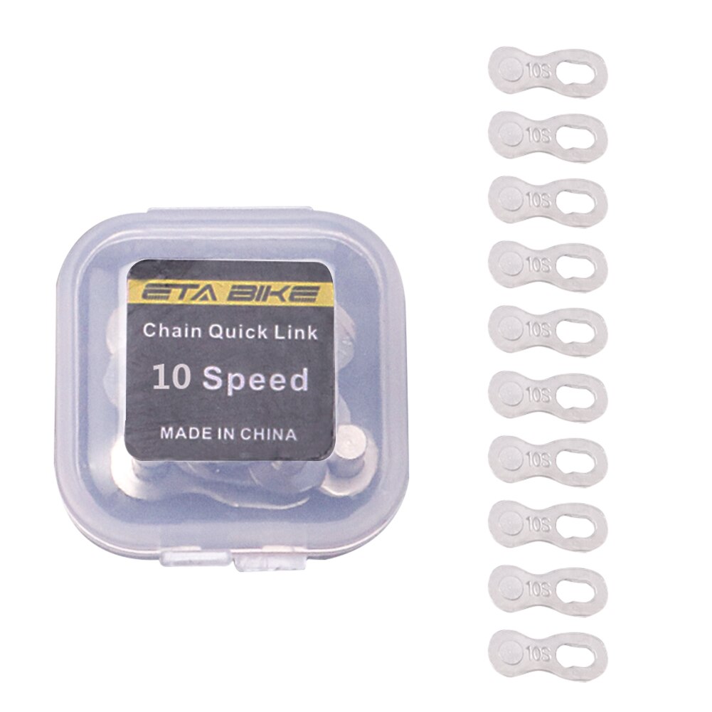 5 Pairs Bike Chain Quick Link Connector Lock Set MTB Road Bicycle Power Chain Quick Release Buckle for 6 7 8 9 10 11 12 Speed: 10S