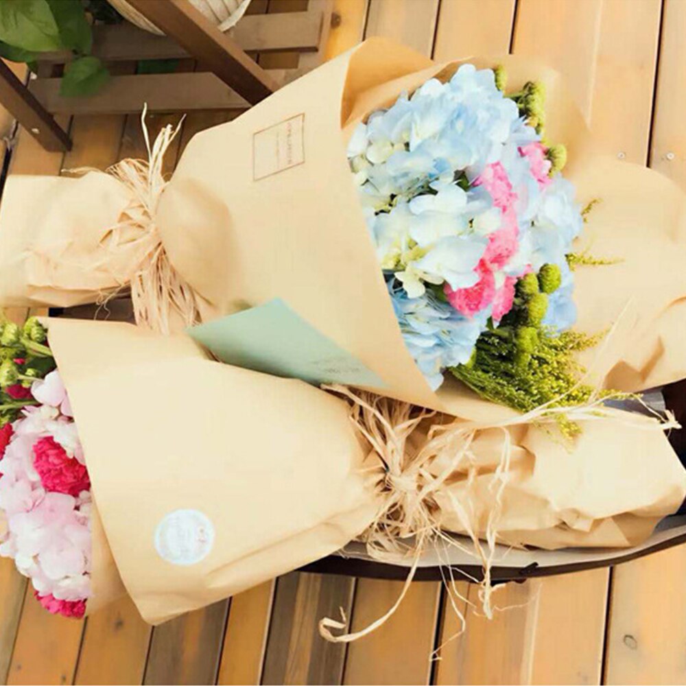 Kraft Papier Jahrgang Zeitung Blume Verpackung Papier Braun Kraft Verpackung Papier Rolle Für Hochzeit Geburtstag Verpackung Papier