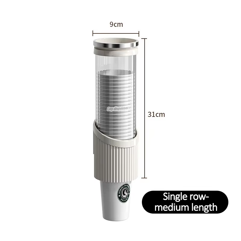 Einweg-Becherhalter zur Wandmontage, Wasserspender, hochwertiger Pappbecherhalter, Wassertasse, Aufbewahrungsbar, Thekenregal: Gelb