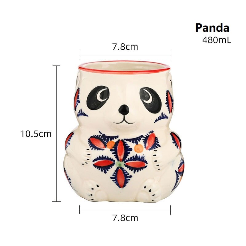 Copa de vino Tiki de Bar, vaso de cóctel Hawaiano con personalidad, creativa, Animal de cerámica, vasos para beber,: 1