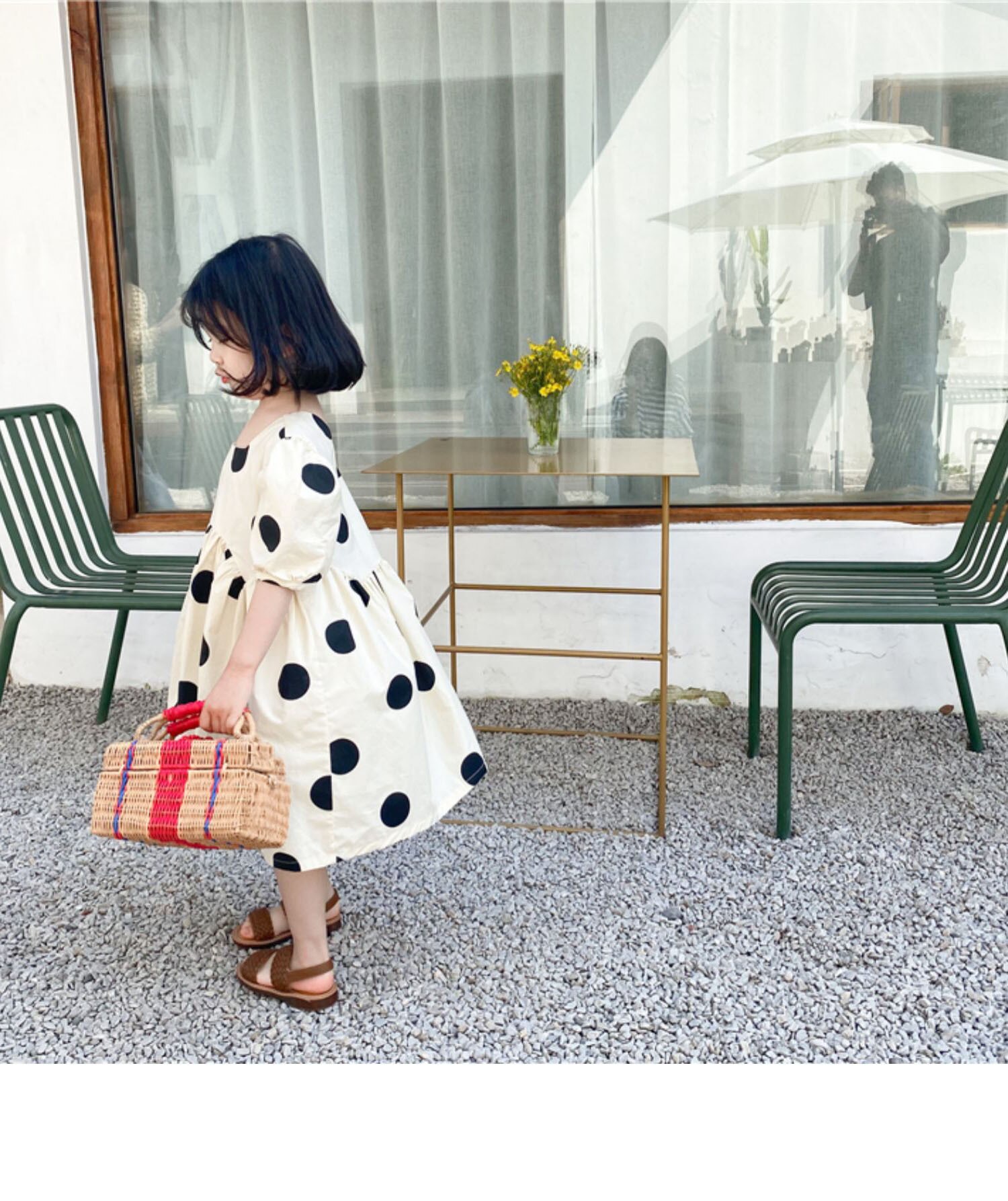 Zomer Meisjes Mode Dot Jurk Kinderen Katoenen Jurk Prinses Jurk