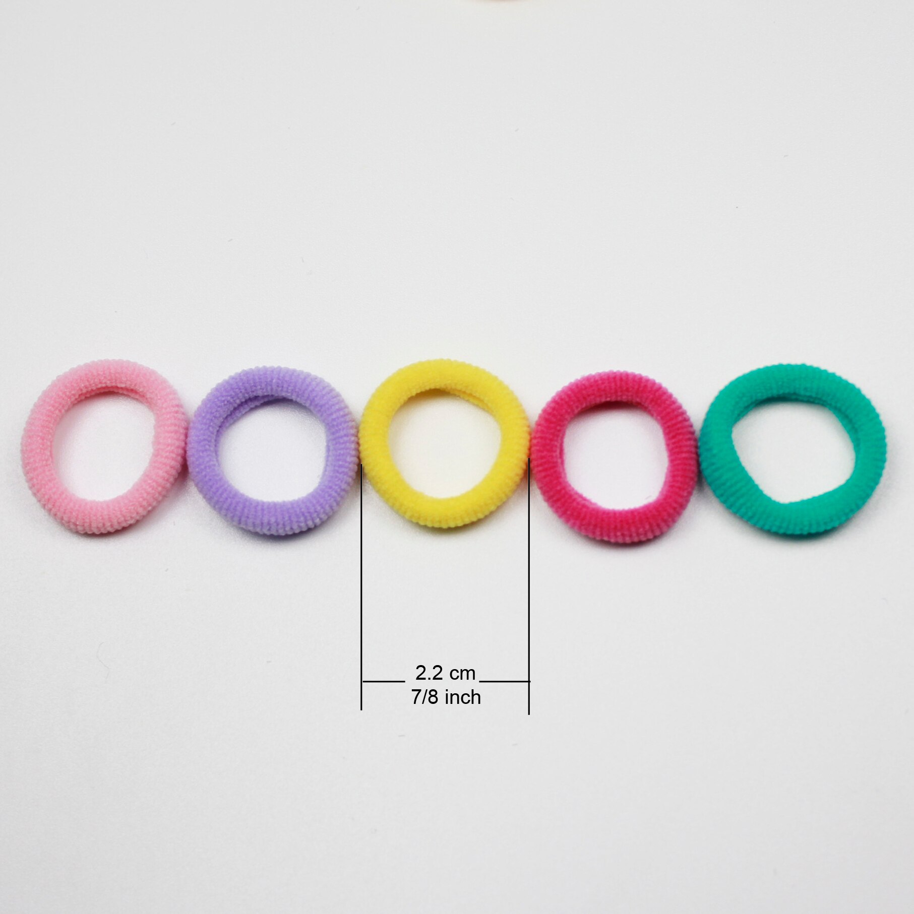 Elastic Hair Stretch Rubber Bands 100 Pieces No-damage Mini Hair Bands Girl Baby's Elastic Hair Ties Tiny Kids Hair Accessories