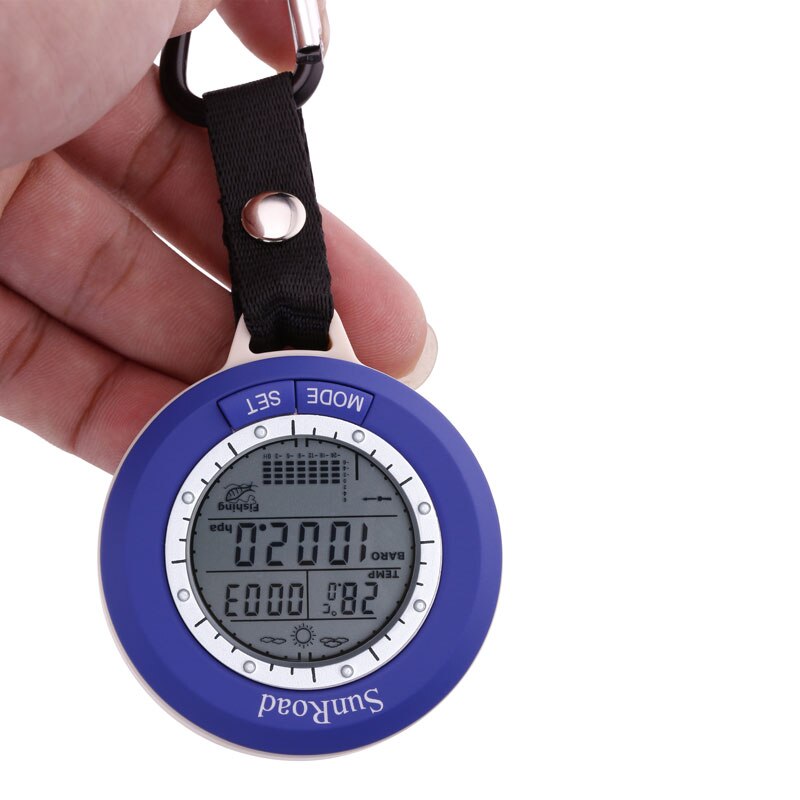 Sunroad outdoor fishing handheld pocket watch with air pressure altimeter temperature fishing remind gear