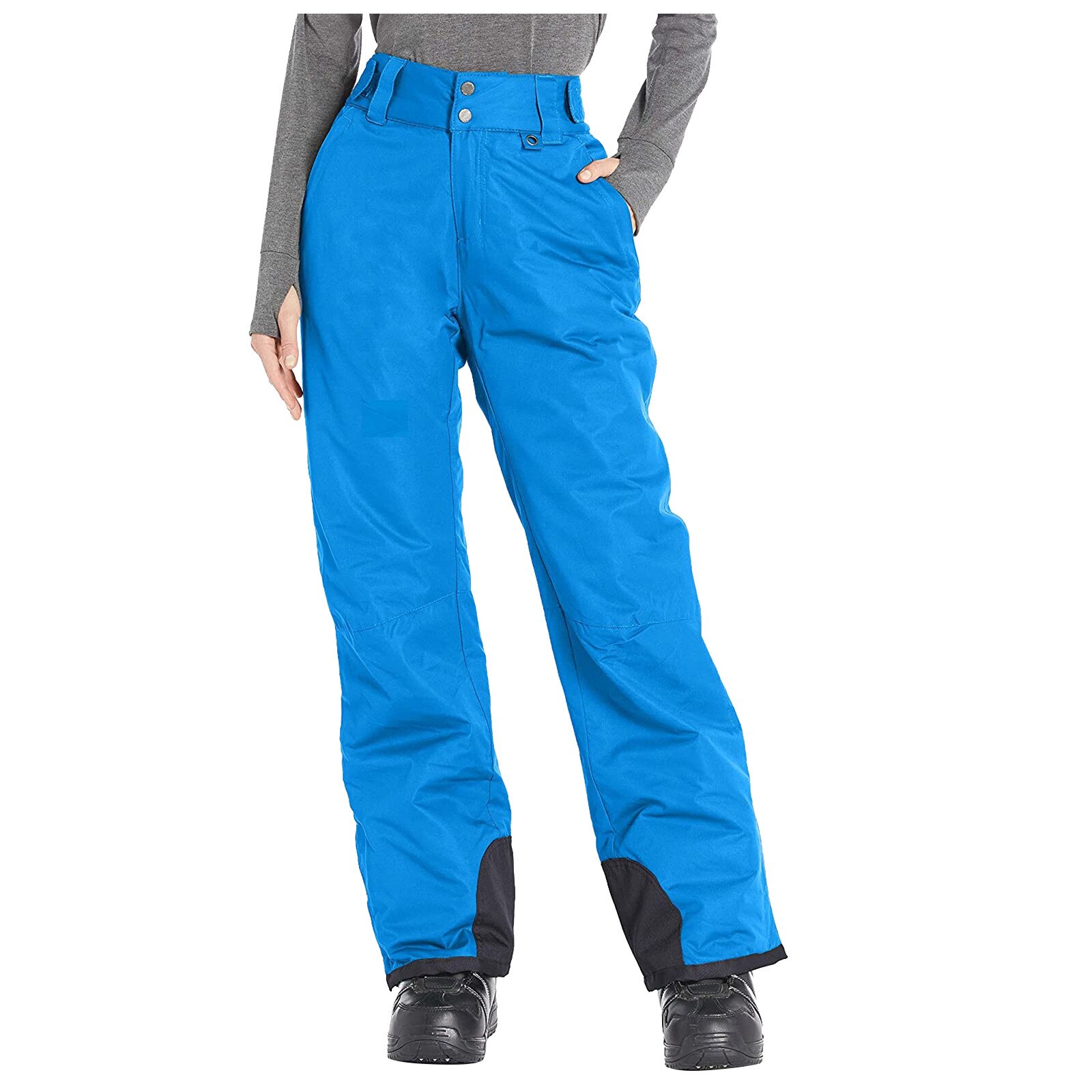 Winter Pants Women White Ski Pants Women Snowboard Snow Trousers Female Skiing And Snowboarding Ski Overalls Waterproof 40#: Blue / XL