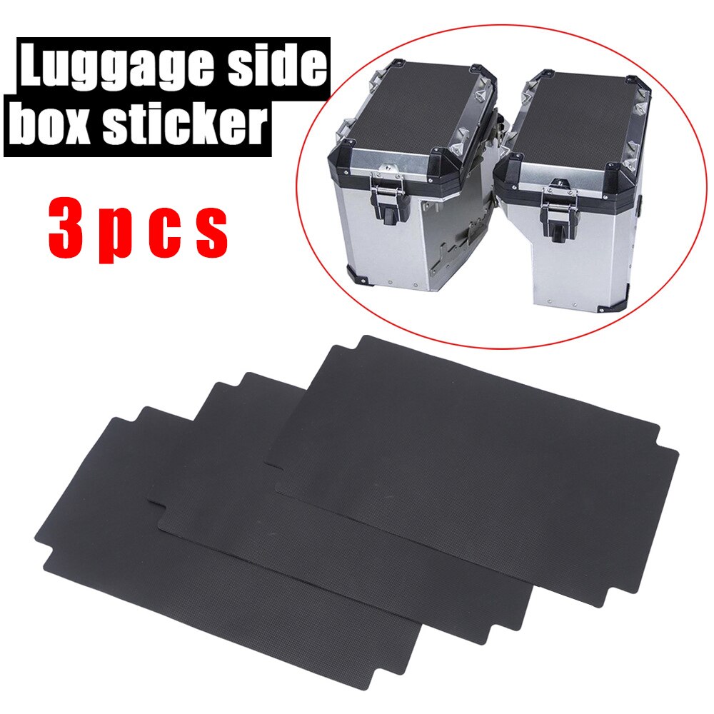 Set Adesivi Protettivi Per Valigie BMW R1200GS / R1250GS - 3 Pezzi In Pelle PVC, Antigraffio, Per Bauletto E Borse Laterali - 3