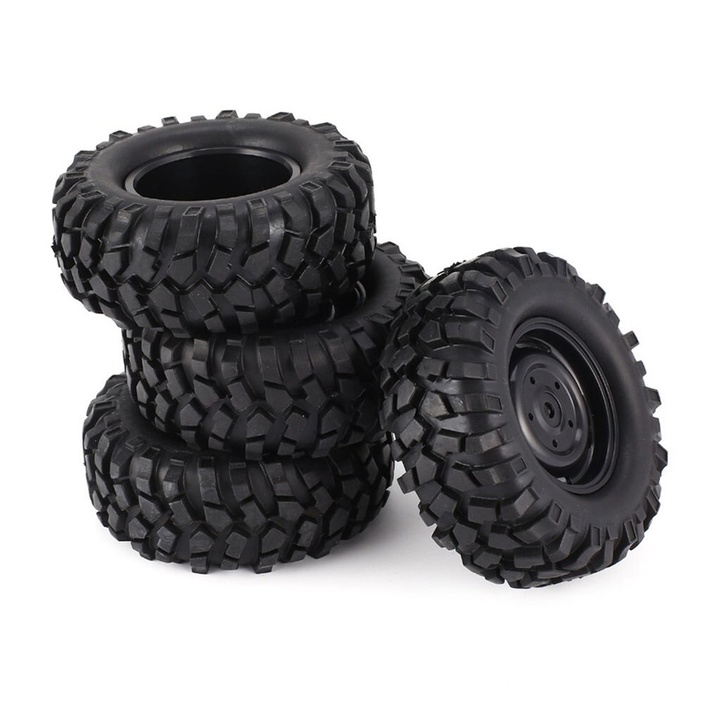 4 stücke 1,9 Inch 96mm Gummi Felge Und Reifen Für 1/10 Hsp Redcat Traxxas Axial Scx10 D9 Off straße Rock Crawler Auto Teil RC Reifen: Default Title