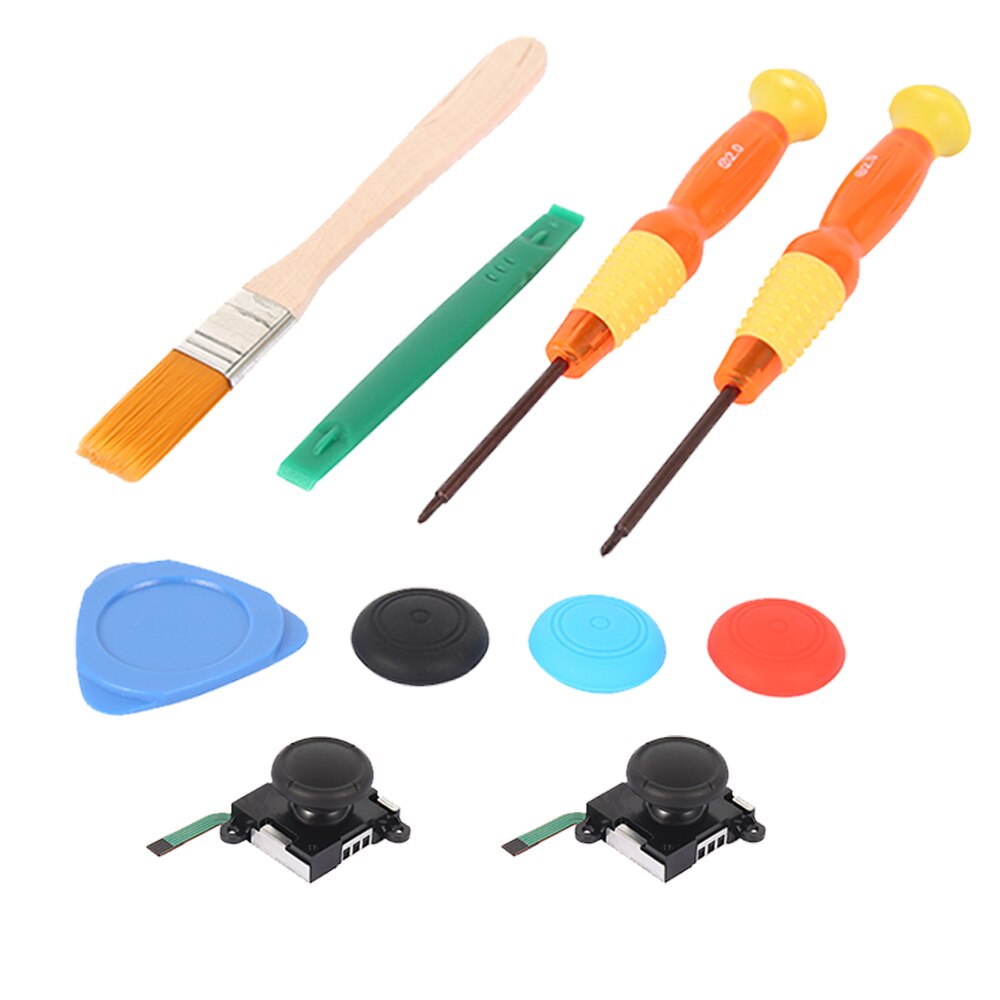 3D Analog Thumb Stick for Nintend Switch NS Joy Con JoyCon Switch Controller Joystick Caps Replacement Repair Parts Mod Kit: 17 in 1