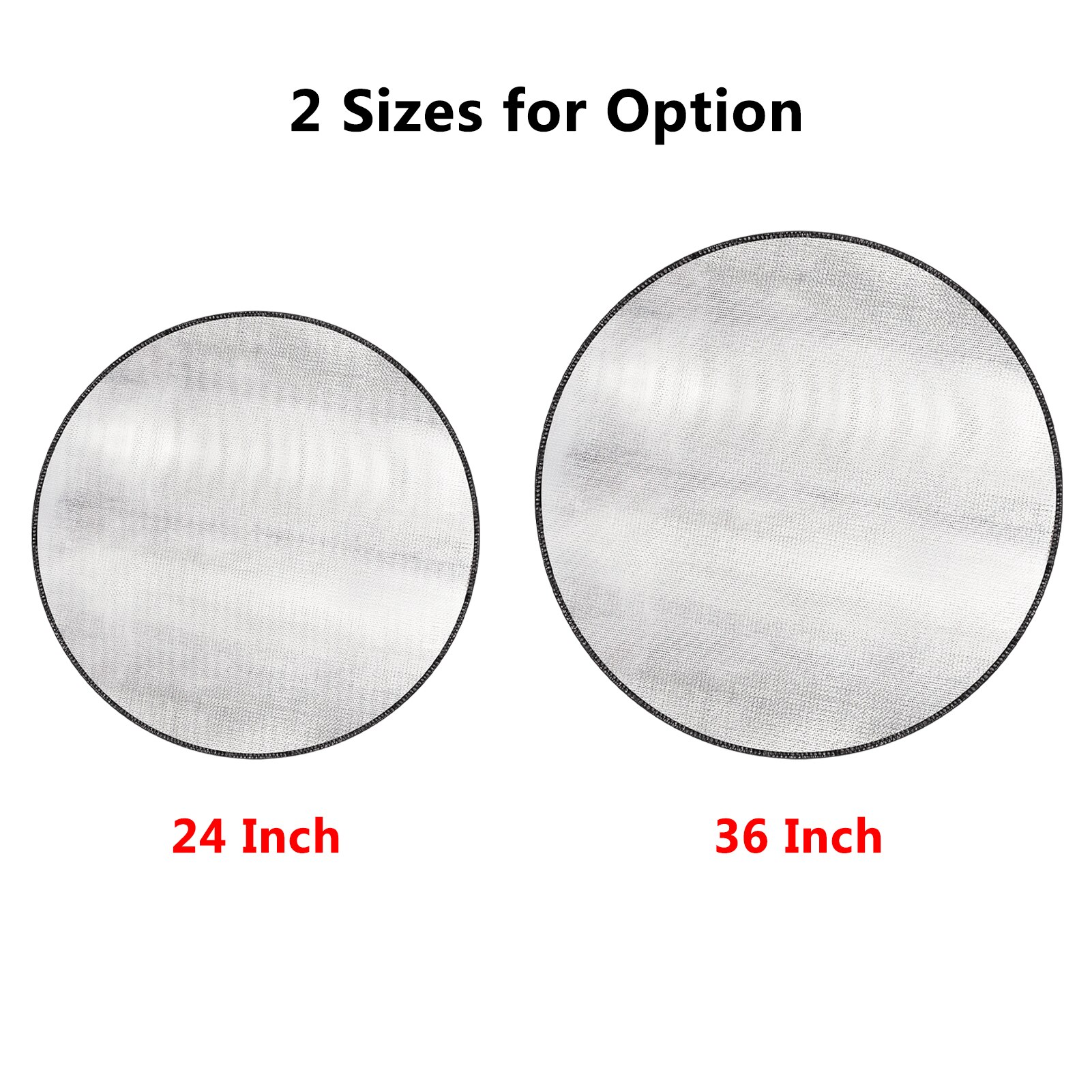 24/36 Inch Ronde Vuurkorf Mat Brandwerende Grill Mat Deck Protector Hittebestendige Shield Brandwerende Mat Pad Voor Outdoor