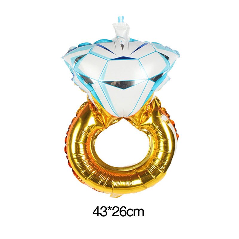 18inch herz luftballons hochzeit valentinstag Tage 16 zoll Rose Gold Braut Ballons Zu Werden Folie Brief Ballons Hochzeit bachelorette: 1pcs diamond blue