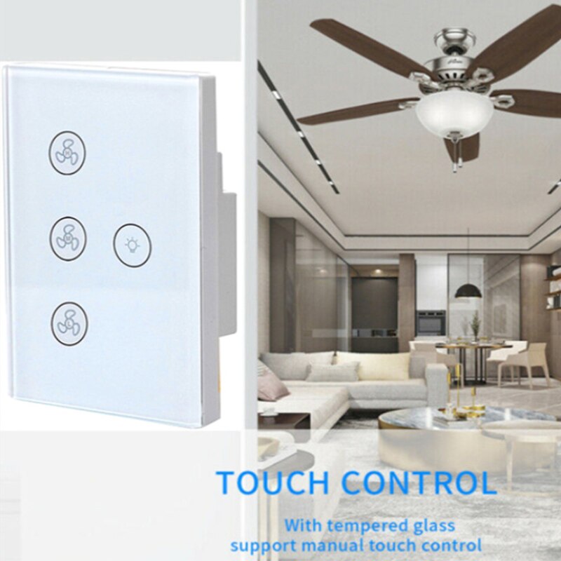 Smart fan switch WIFI network link smart life APP control US standard AC100V 240V switch