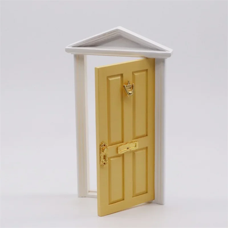 Porte d'elfe Miniature en bois, porte féerique, Mini maison, accessoires, jouet de jeu, pour enfants, meubles, Simulation Miniatures: Bourgogne