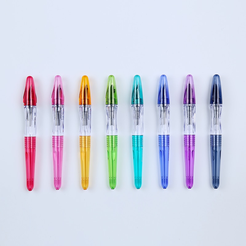 Stylo-plume pilote Pluminix, pointe plate transparente, Extra-petite, pointe audacieuse, calligraphie arabe japonaise Kawaii