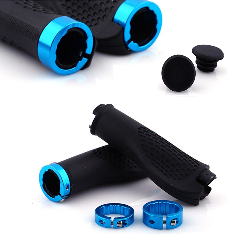 MTB Bike Lenker Grip Gummi Anti-Skid Ergonomische Berg MTB Radfahren Teile Fahrrad Griffe Schwarz Gold Rot Blau