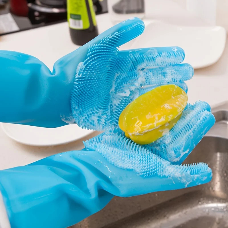 Poetshandschoenen Voor Het Verzorgen Van Huisdieren Hond Kat Baden Shampoo Handschoen Magie Afwassen Cleanner Spons Siliconen Ontharingshandschoen