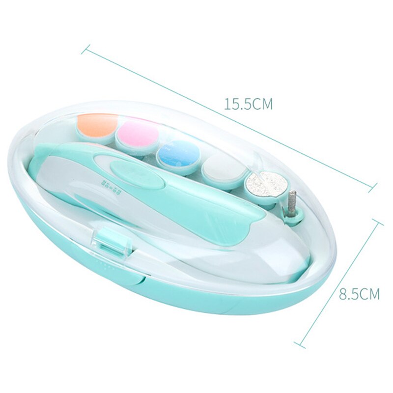Veilige Elektrische Nagelknipper Cutter Baby Nail Trimmer Manicure Pedicure Clipper Cutter Schaar Kids Infant Nail Care Roze