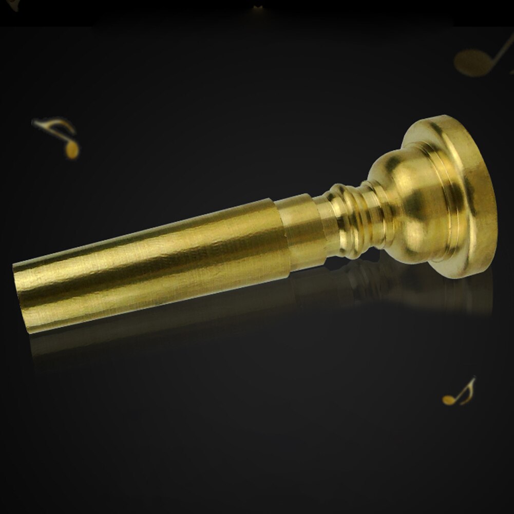 Universal guld musikalsk trompet mundstykke tilbehør tone messing instrument mini bærbar holdbar lille bugle mund