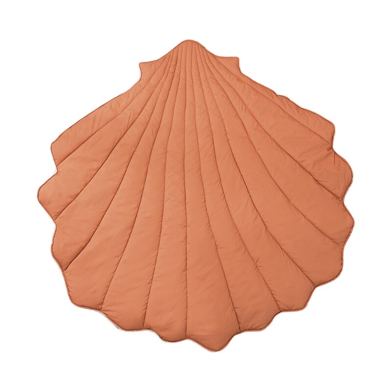 Alfombra de algodón para gatear para bebé recién nacido, manta con forma de concha, alfombra de juego para gatear, decoración para habitación de niño y Chico