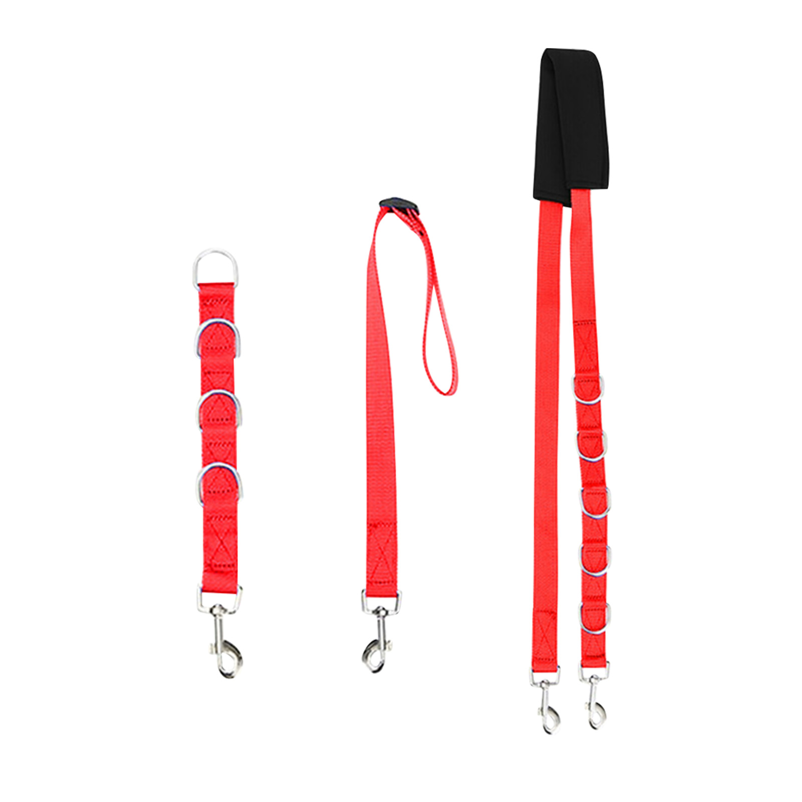 Harnais de Traction pour chiot, 3 pièces, sangle de toilettage pour chiot et chien, coussinet de ventre pratique et Durable pour couper les poils d&#39;animaux de compagnie: Red