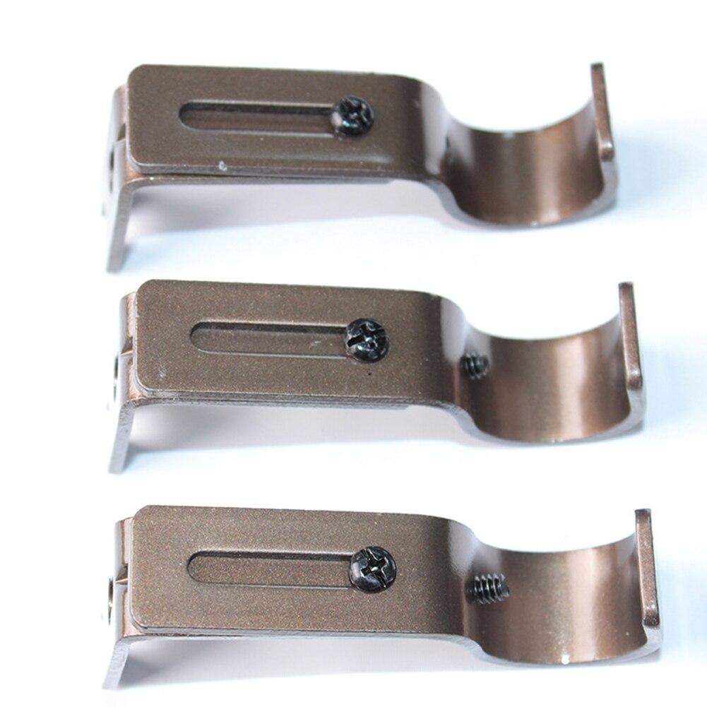 Adjustable Iron Window Curtain Rod Bracket Holder Drape Bar Fixed Hook Clamp Made of iron material, sturdy and dura