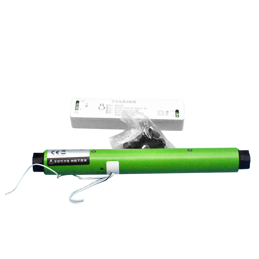 Dual Shaft Pipe Shape Easy Install Smart Home Electric Curtain Motor Program Button Memorized Setting Shutter 433MHZ Low Noise
