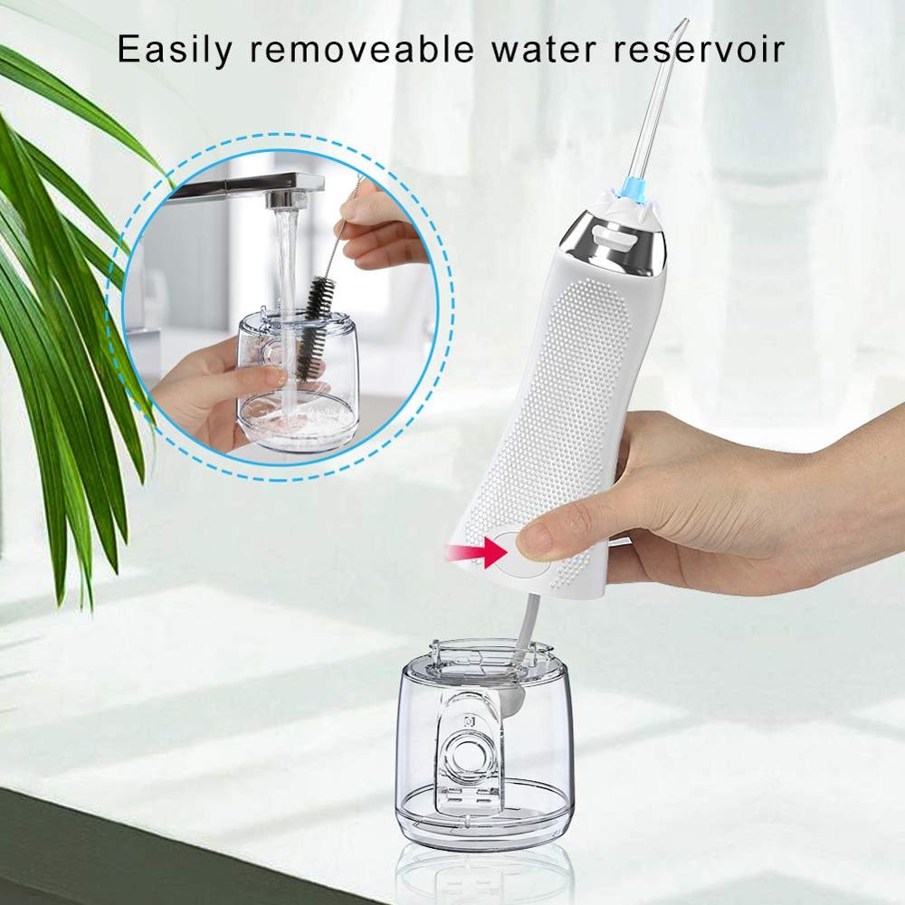 Munddusche mit 300ML Wasser Panzer Tragbare Zahn Wasser Jet IPX7 Irrigator für Reinigung Zähne USB Aufladbare Wasser Flosser