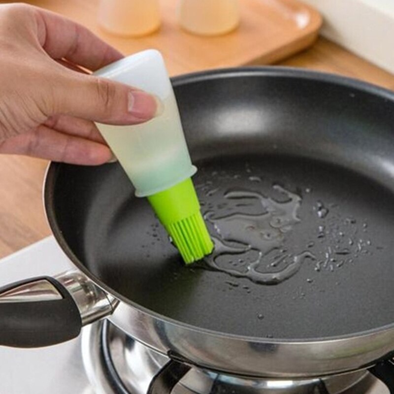 Grilliöljy hunajaharjat pullo korkean lämpötilan läppäharja öljy keittiön grilliharjat silikoni leivonta bbq öljyharja