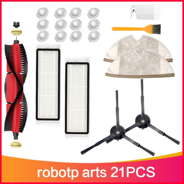 Hovedbørstedæksel sidebørster hepa filter moppe klud hjul til xiaomi roborock  s6 max robotstøvsuger best
