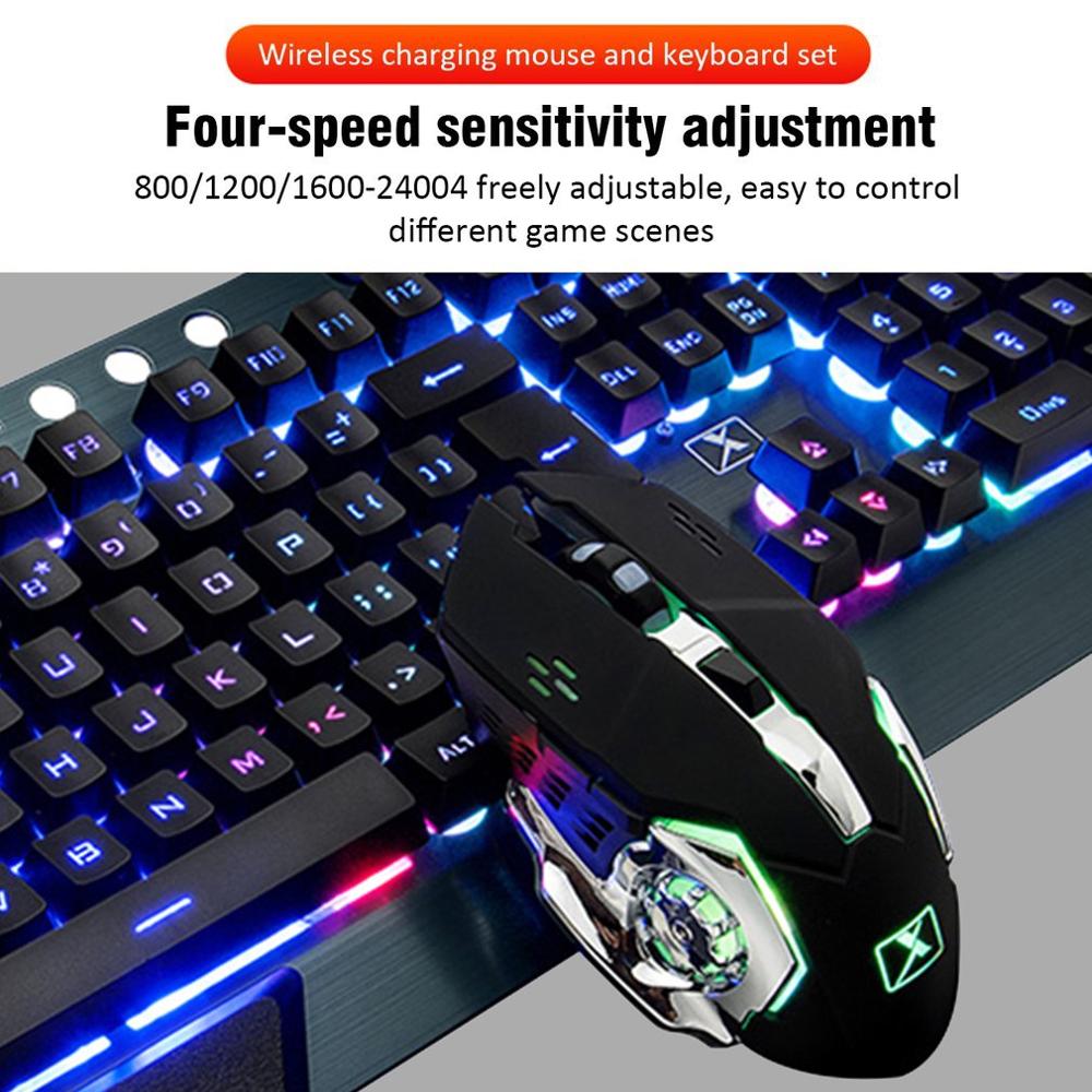 K680 Gaming tastatur und Maus Drahtlose tastatur Und Maus Set LED Tastatur Und Maus Kit Combos