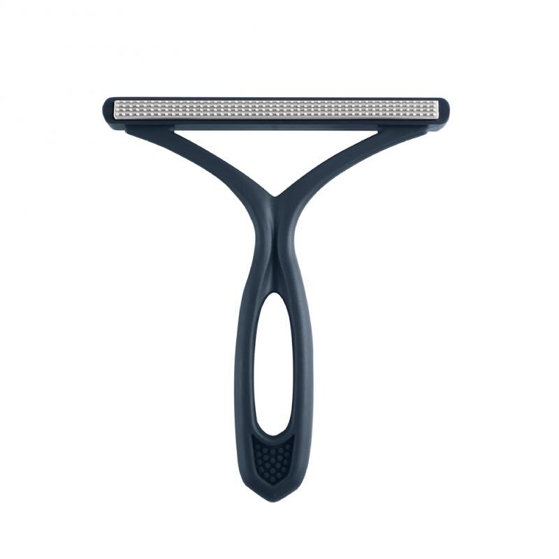 Upgraded Lint Remover Double Sided Portable Manual Clothes Fuzz Sweater Lint Roller Hair Clean Brush Winter Coat Shaver Remover: blue