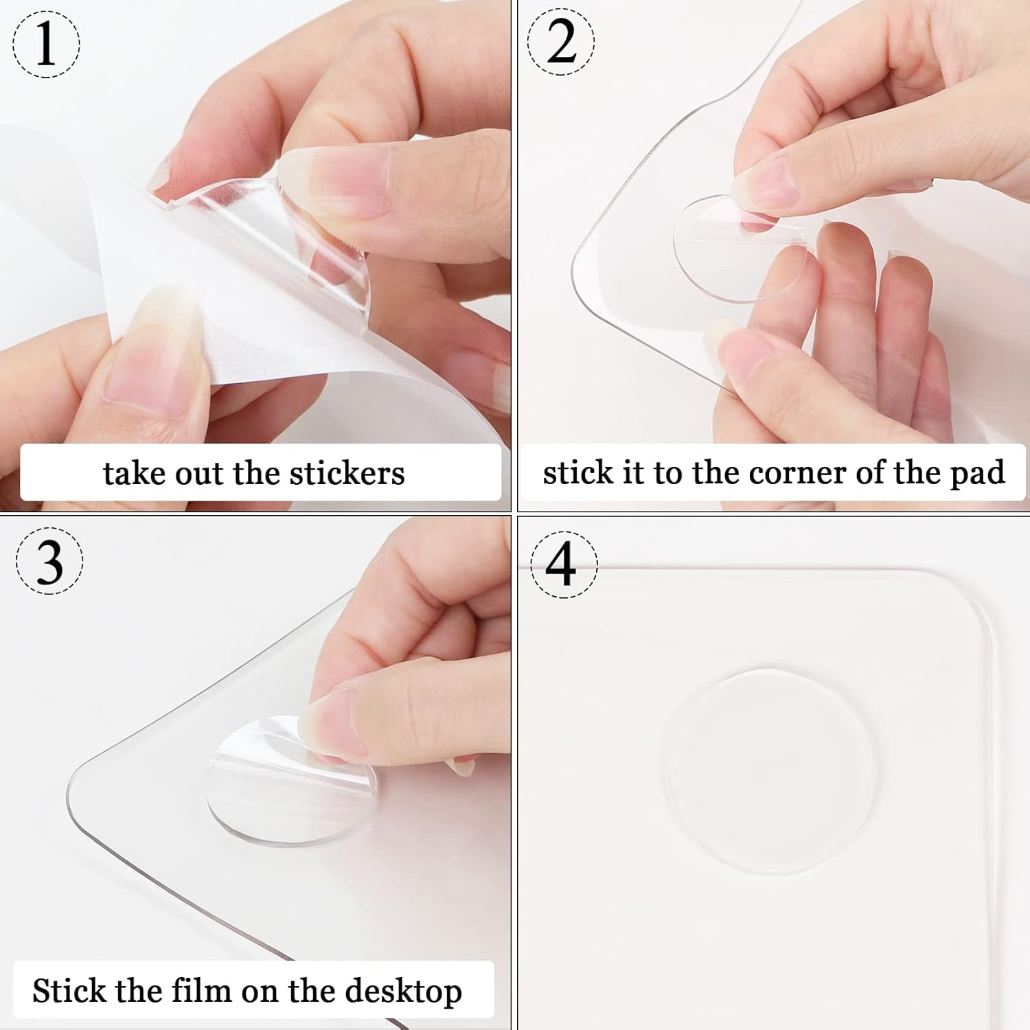 Clear Desk Mat, Non-Slip PVC Clear Desk Pad, Heat Resistant & Waterproof Writing Mat Desk Table Protector for Home and Office
