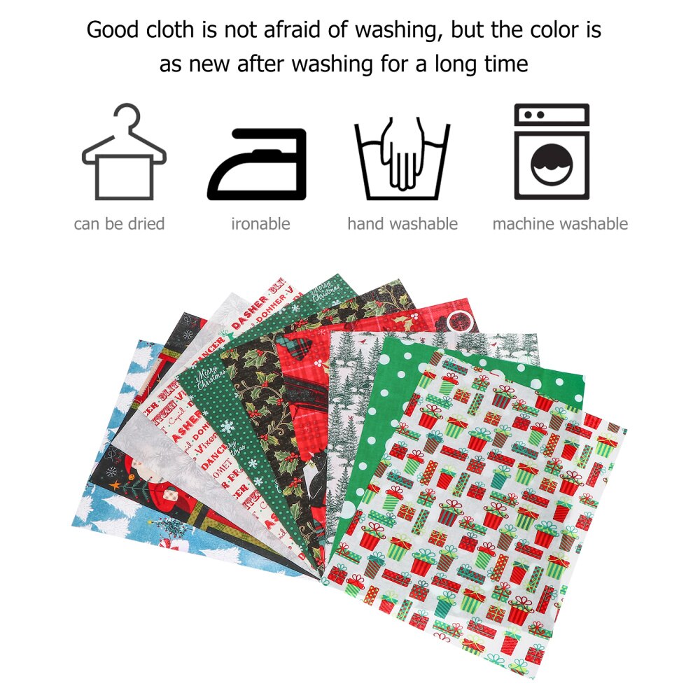 20pcs Christmas Patchwork Cloth Pretty Lovely Durable Cloth Piece Sewing Fabric DIY Cloth Sheet Christmas Fabric Cloth