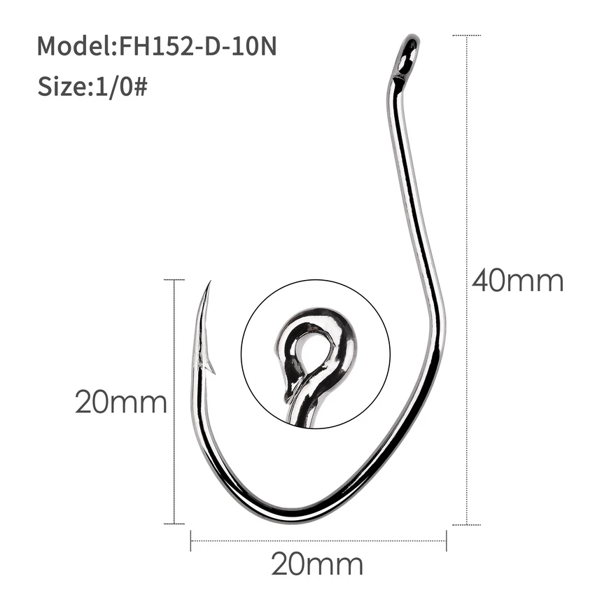 100 Stuks Prikkeldraad Meerval Vishaak Karpervissen Haak Cirkel Vishaak Crank Jig Haak Visgerei Accessoires