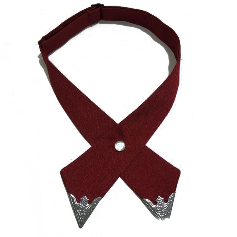 Casual Cross Bow Ties for Men & Women Solid Business Casual Cross Tie Formal Dress Men Wedding Metal Collar Cross Bowtie