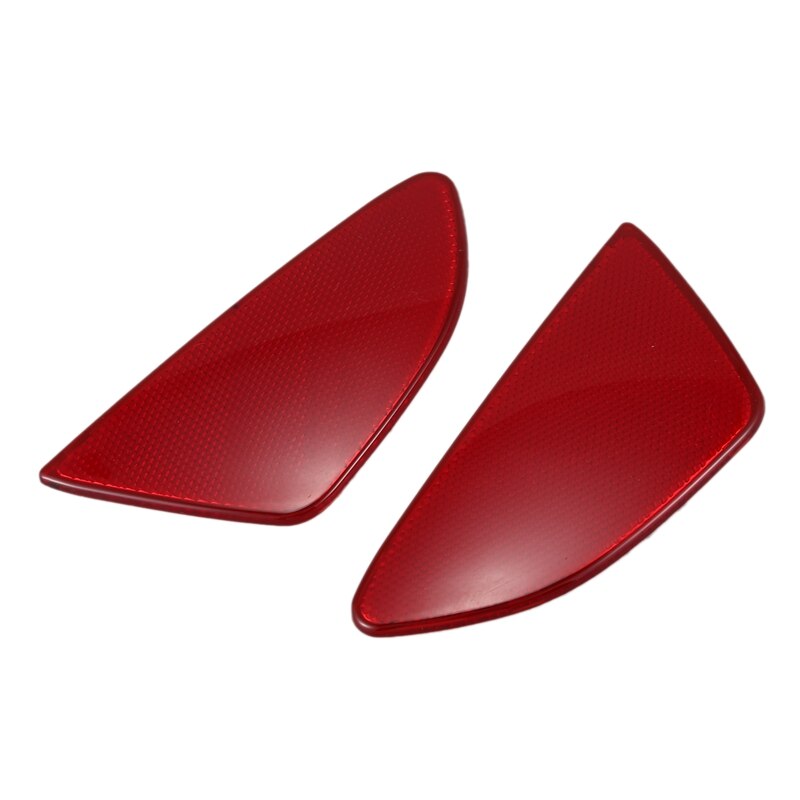 Car Styling ABS Plastic Rear Tail Fog Light Lamp Reflector Panel Set for Mazda 2 Demio