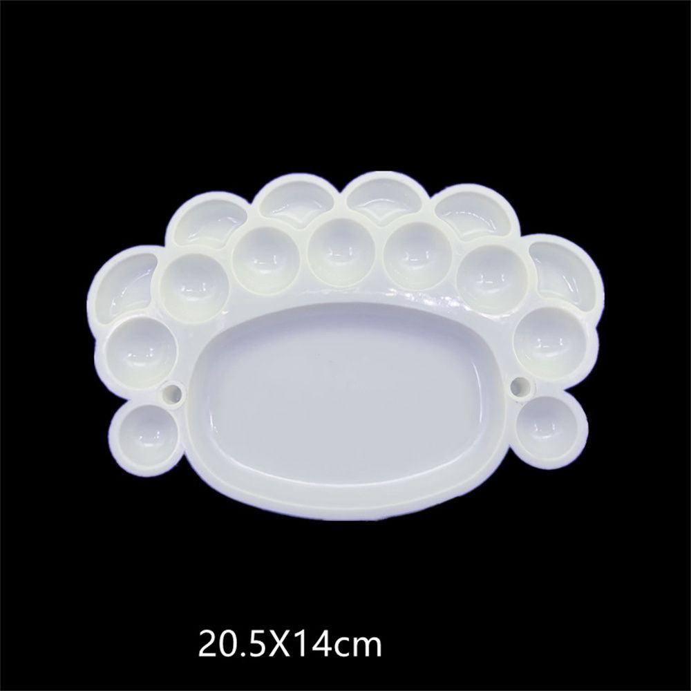 1pc Paint Tray Paint Palettes with Thumb Hole Drawing Tray DIY Craft Art Paint Tray Nail Supplies Painting Pallet: style4