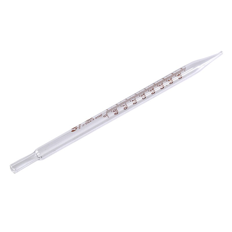 5ml/10ml Transfer Pipettes Glass Graduated Pipette without Rubber Bulb Lab Chemistry Dropper Dispensing