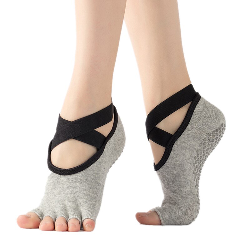 Yoga Sports GYM open Five Toe Separated Socks Massage Breathable Cotton Ballet Dance Dancing Socks for Women