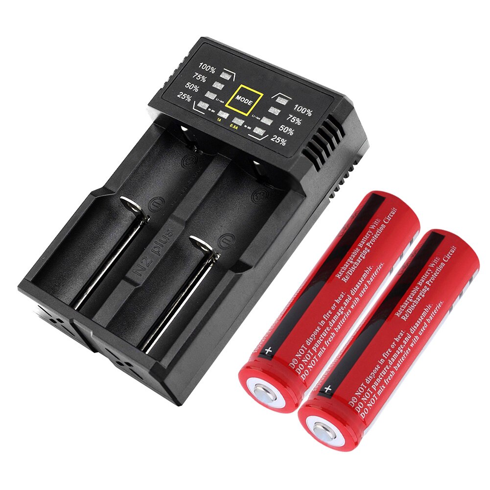 4Pcs 18650 Battery 3.7V 3000mah Rechargeable Lithium Li On Battery Charge Protection For LED Flashlight Toys With Fast Charger