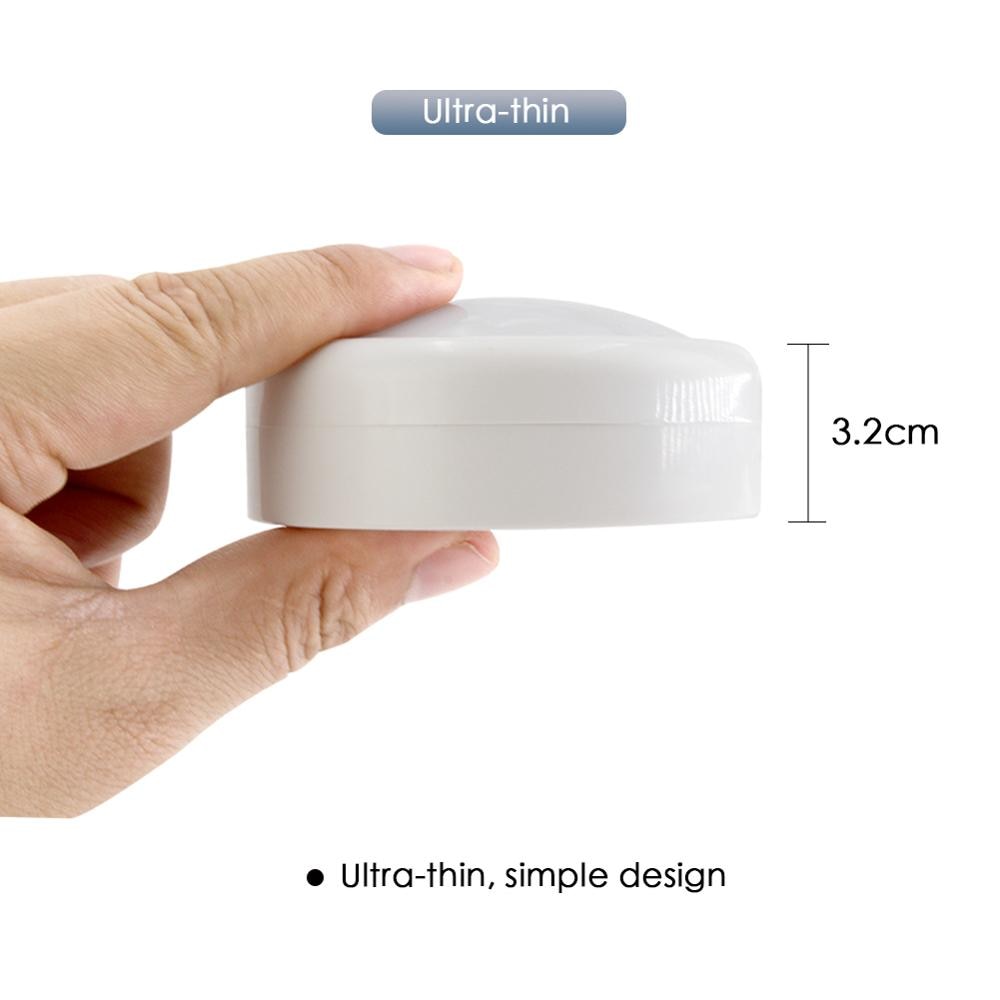 LED Under Cabinet Light RGB 12 Colors Touch Dimmable Night Puck Lamp Stair Hallway Kitchen Cupboard Wardrobe Wireless