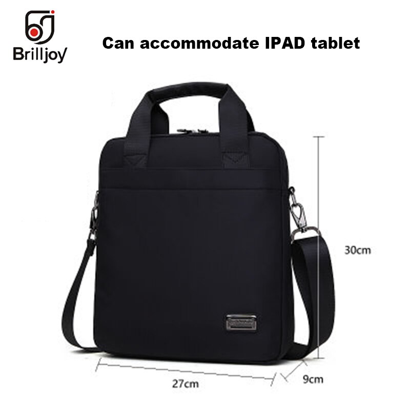 Brilljoy Mannen tas mode heren schoudertas aktetas tassen oxford casual messenger bag zakenlieden reistassen: Mens bag black