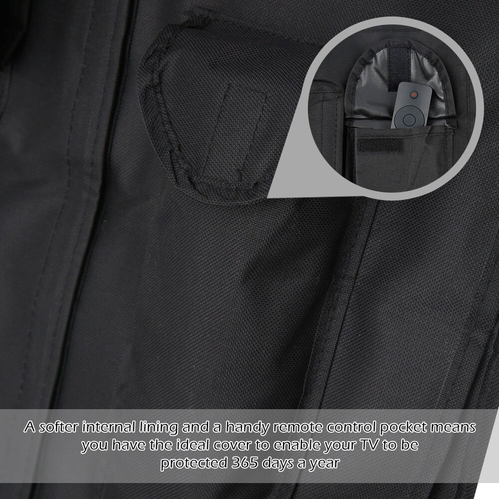 Outdoor TV Screen Dustproof Waterproof Cover Set Cover Oxford Black Television Case TV 30'' To 58'' Inch