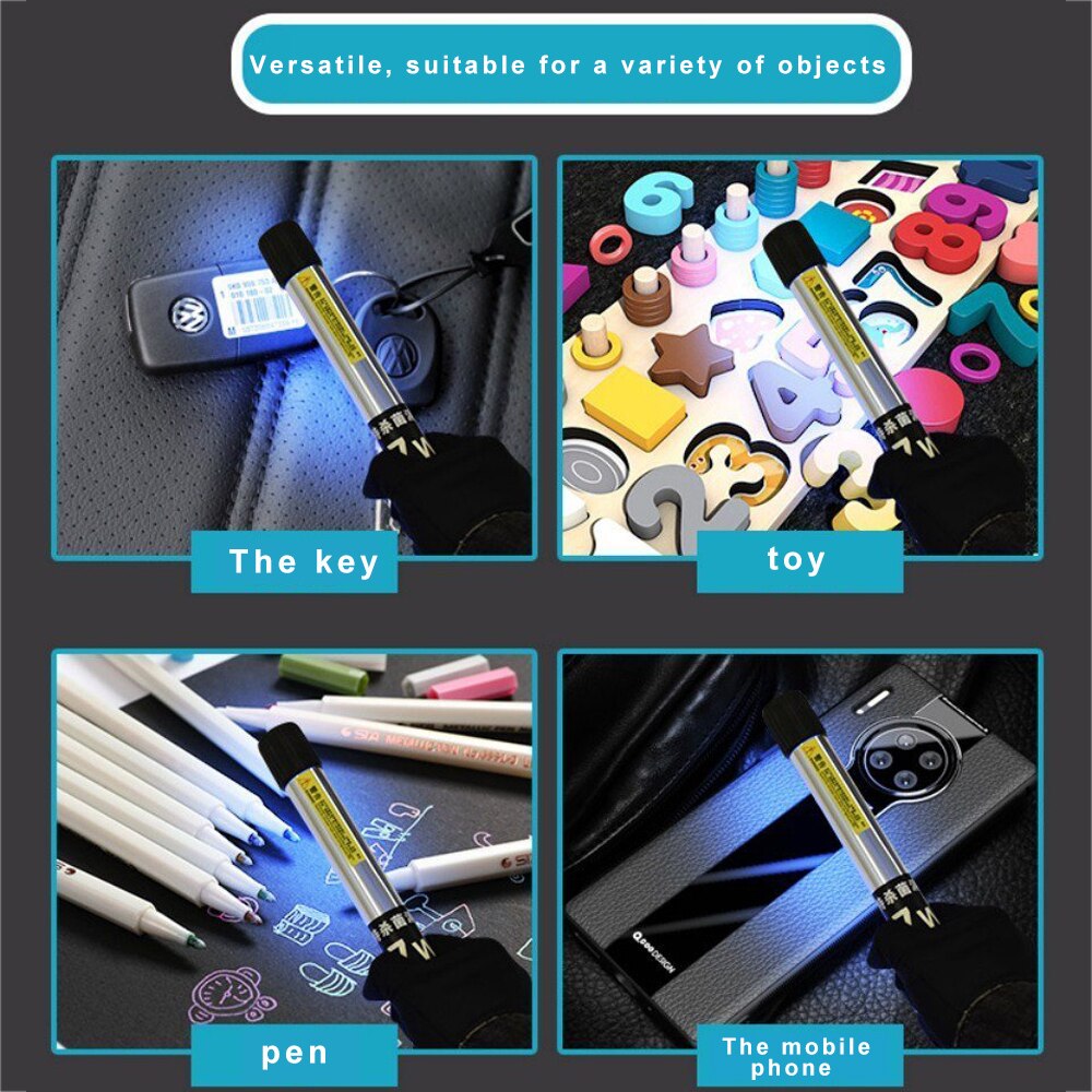 UV Licht Handheld Uv Effiziente Entkeimungslampe Uv Ozon Desinfektion Sterilisation Stick für Home Office