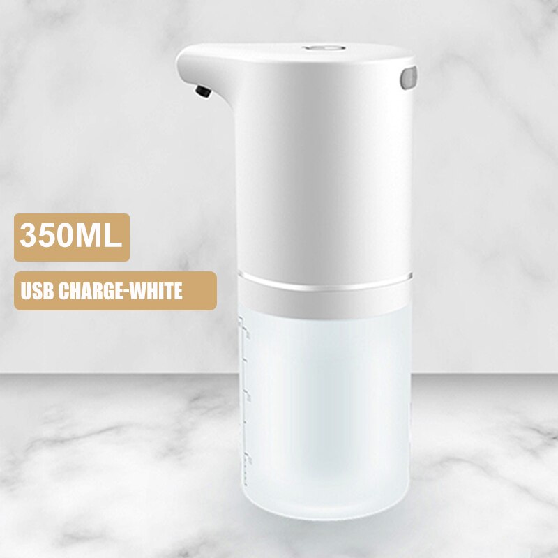 Intelligente Automatische Zeep Schuim Dispenser Hand Wasmachine Voor Keuken Badkamer Slimme Vloeibare Dispenser 350Ml: Soap-white