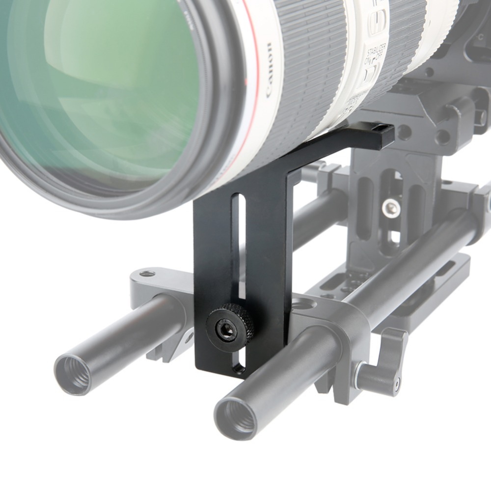 NICEYRIG-Soporte de lente de enfoque para cámara DSLR, sistema de varilla de 15mm, soporte de hombro, accesorios de abrazadera de varilla de 15mm