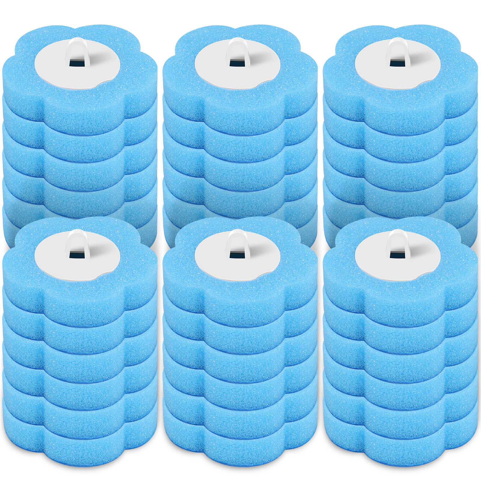 18/36 stk. toalettbørste engangs rengjøringssett for reservehoder toalettbørste med langt skaft toaletttilbehør verktøy: Militærgrønn