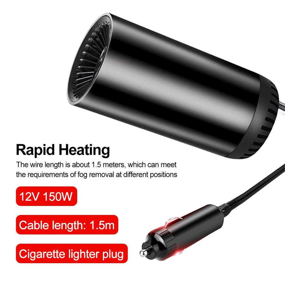 Winter Car Heater Universal 12V Car Interior Heating Cooling Fan Heater Window Mist Remover Portable Car Heaters