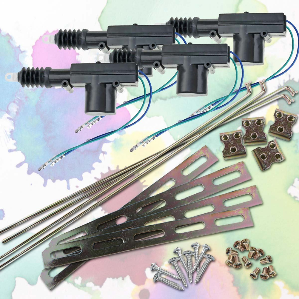 4pcs Universal High Power Door Lock Actuator 12V Premium Heavy Duty Durable High Power Door Lock Actuator