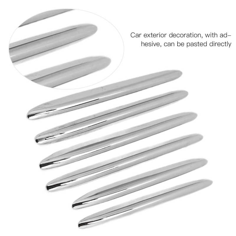 6Pcs Chrome Car Engine Hood Vent Grille Cover Trim Parts Replacement for Mercedes Benz R172 SLK