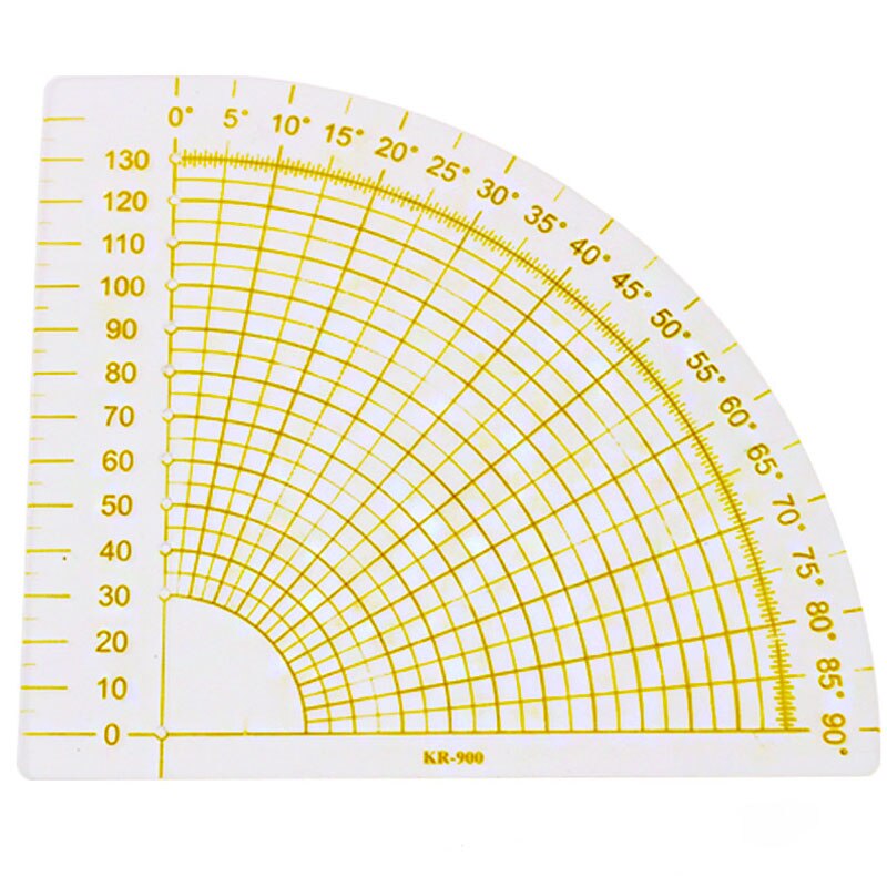 Sewing Tools Accessory DIY Hand Tool Sewing Arts Craft Square Fan Shape Patchwork Ruler Cloth Cutting Rulers 1 Pcs